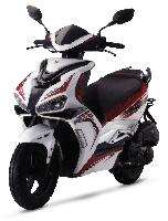 Moped Modena 50, zapremine 49,6cm³, max brzine 45km/h, snage 1,7kW, težine 93kg